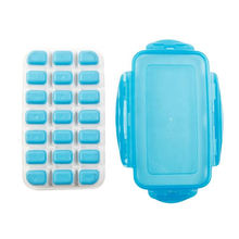 21 Cavaties Silicone Ice cube Mold Silicone Ice Cube Tray with lid